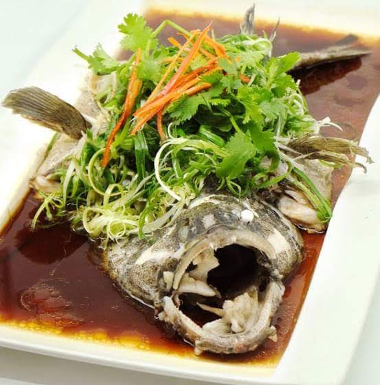 Cá Mú Hấp Xì Dầu Hồng Kong