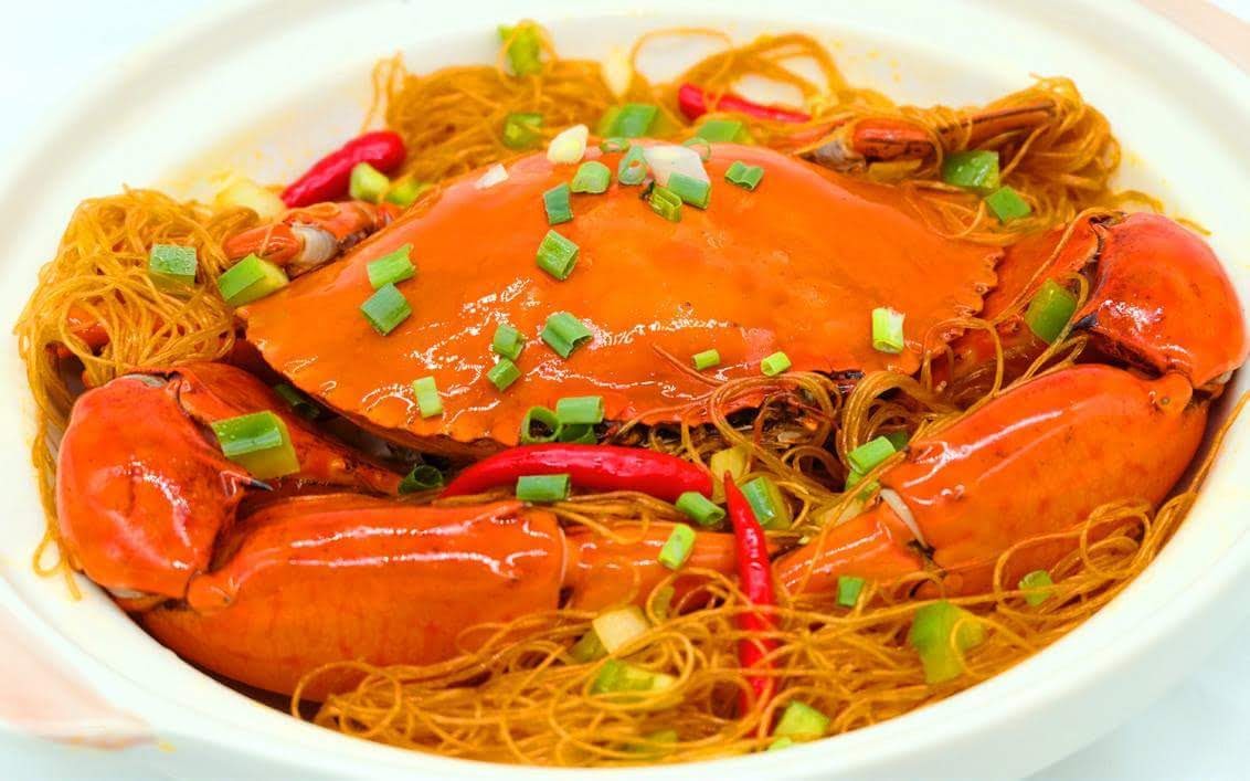 Cua Thịt Xào Bún Miến XO sabu 1.5KG/3con